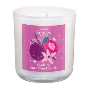 Avon Senses Sparkling Sugar Plum & Vanilla Candle